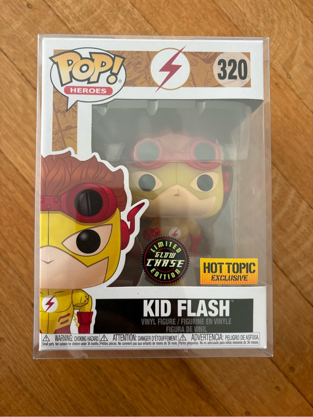 Funko Heroes Kid Flash Vinyl Figure – Limited Glow Chase (Hot Topic Exclusive)